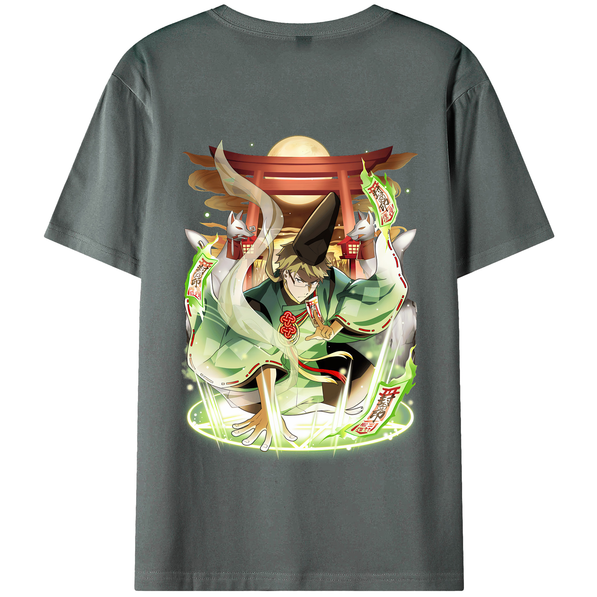 （画像用） 文豪ストレイドッグス Bungo Stray Dogs 綿100％半袖Tシャツ（背面プリント）